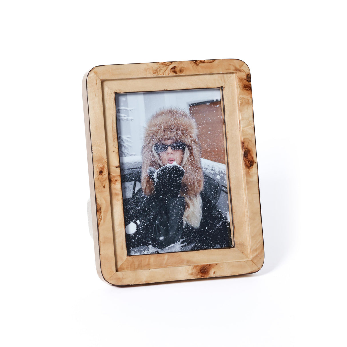 Zodax 5" x 7" Valberg Burl Veneer Tabletop Photo Frame