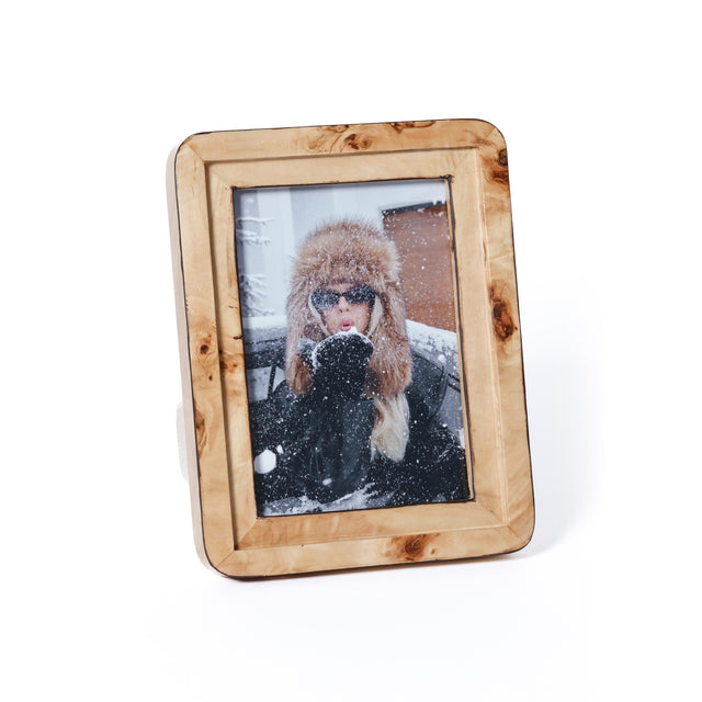 Zodax 5" x 7" Valberg Burl Veneer Tabletop Photo Frame