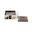 Zodax Maison Helvte Horn & Bone Coasters with Holder, Set of 4