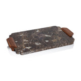 Zodax Large Mocha Marble Charcuterie Tray / Serving Board
