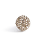 Zodax Reticolo Decorative Gold Metal Orbs, Set of 2, 4"