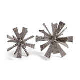 Zodax Small Sculptural Starburst Metal Orb Accent