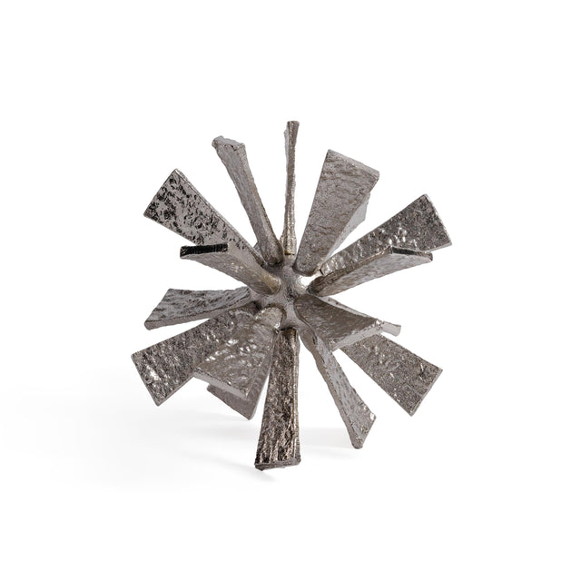 Zodax Large Sculptural Starburst Metal Orb Accent
