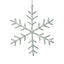 Zodax 8" Green Beaded Snowflake Christmas Hanging Dcor Ornaments, Set of 12