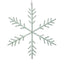 Zodax 10" Green Beaded Snowflake Christmas Hanging Dcor Ornaments, Set of 12