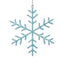 Zodax 8" Blue Beaded Snowflake Christmas Hanging Dcor Ornaments, Set of 12