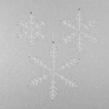 Zodax 6" White Beaded Snowflake Christmas Hanging Dcor Ornaments, Set of 12
