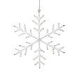 Zodax 8" White Beaded Snowflake Christmas Hanging Dcor Ornaments, Set of 12