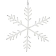 Zodax 10" White Beaded Snowflake Christmas Hanging Dcor Ornaments, Set of 12