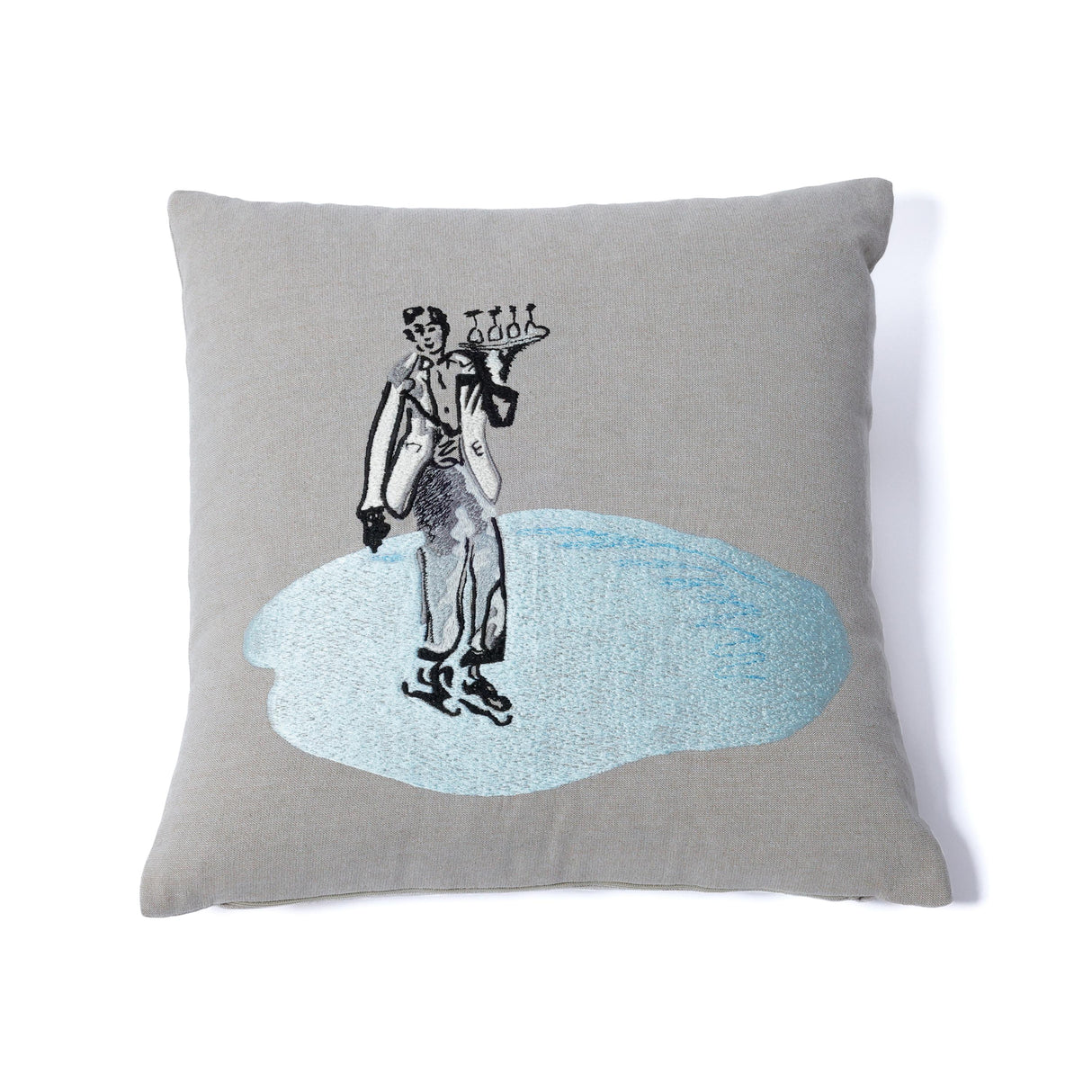 Zodax St. Moritz Glam Cotton Embroidered Throw Pillow, 16" x 16"