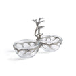 Zodax St. Anton Pewter & Glass Condiment Set