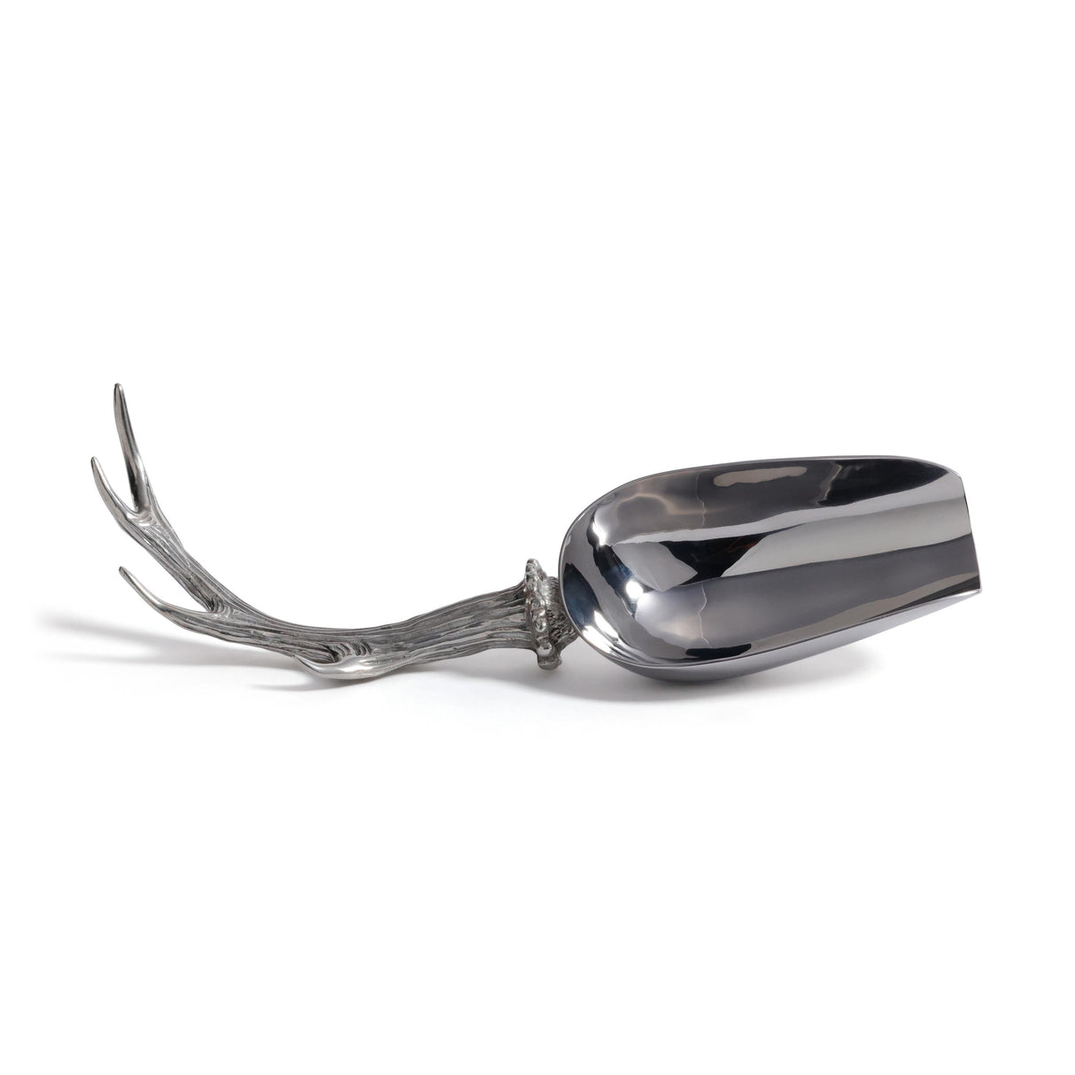 Zodax St. Anton Pewter Antler Ice Scoop