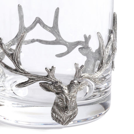 Zodax Small- 9.47 oz/ 280 ml St. Anton Pewter & Glass Rock Glass