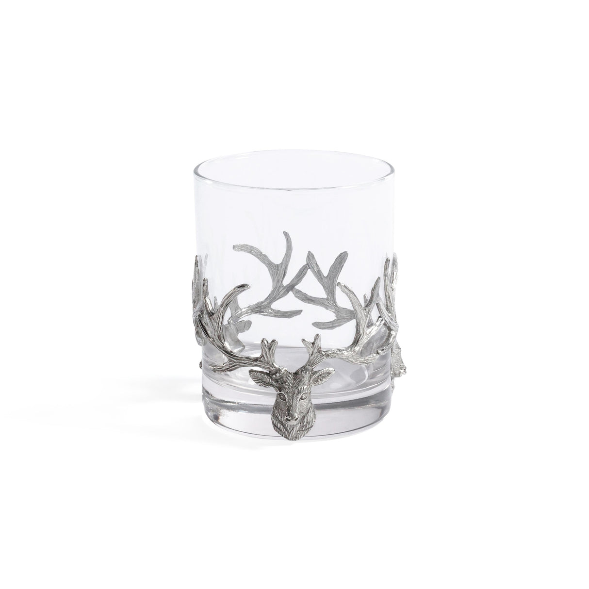 Zodax Large- 13.02 oz/ 385 ml St. Anton Pewter & Glass Rock Glass