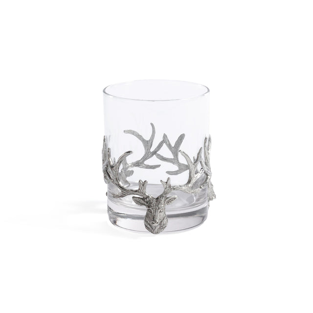 Zodax Large- 13.02 oz/ 385 ml St. Anton Pewter & Glass Rock Glass