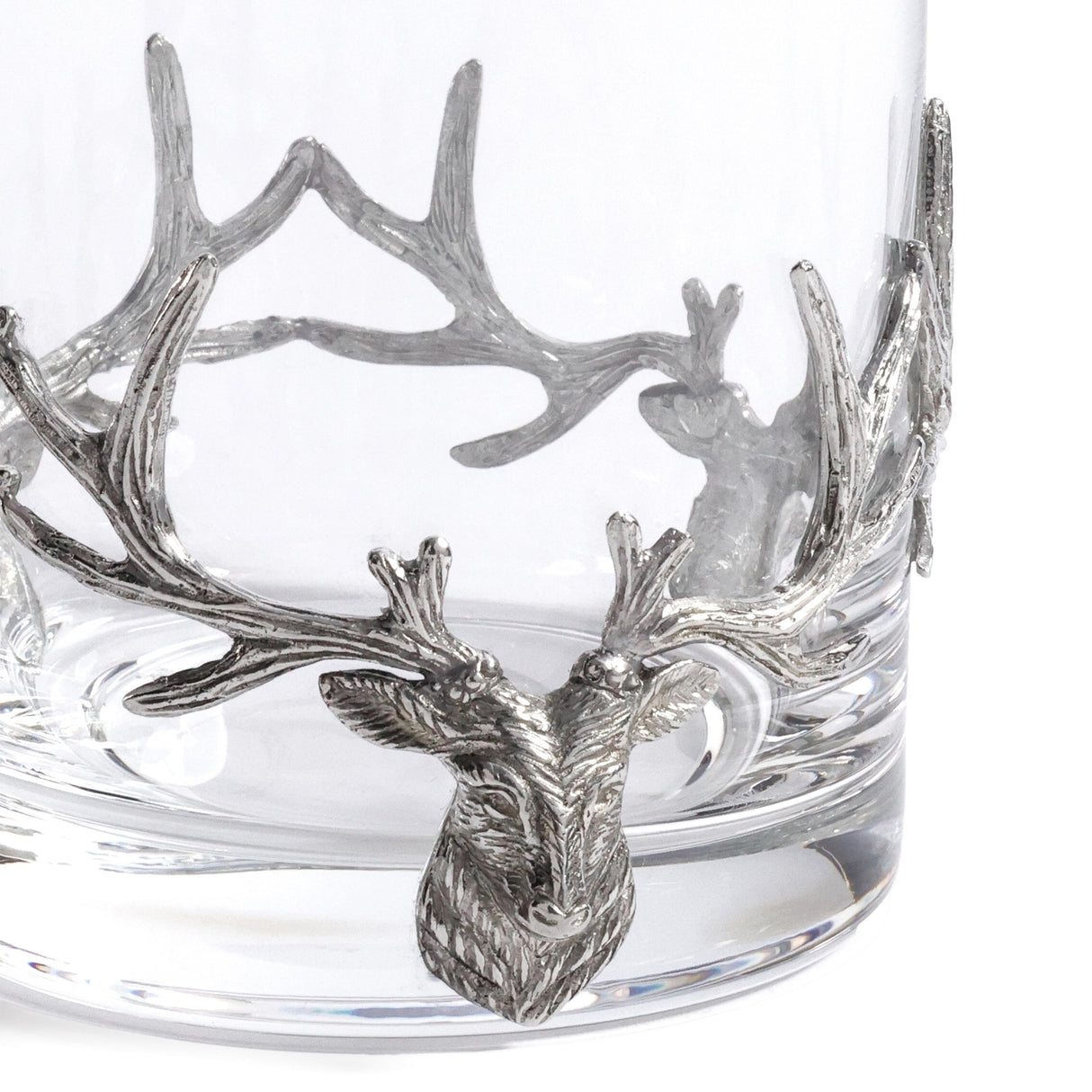 Zodax Large- 13.02 oz/ 385 ml St. Anton Pewter & Glass Rock Glass