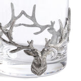 Zodax Large- 13.02 oz/ 385 ml St. Anton Pewter & Glass Rock Glass