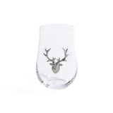 Zodax St. Anton Pewter & Glass Wine / Water Glass