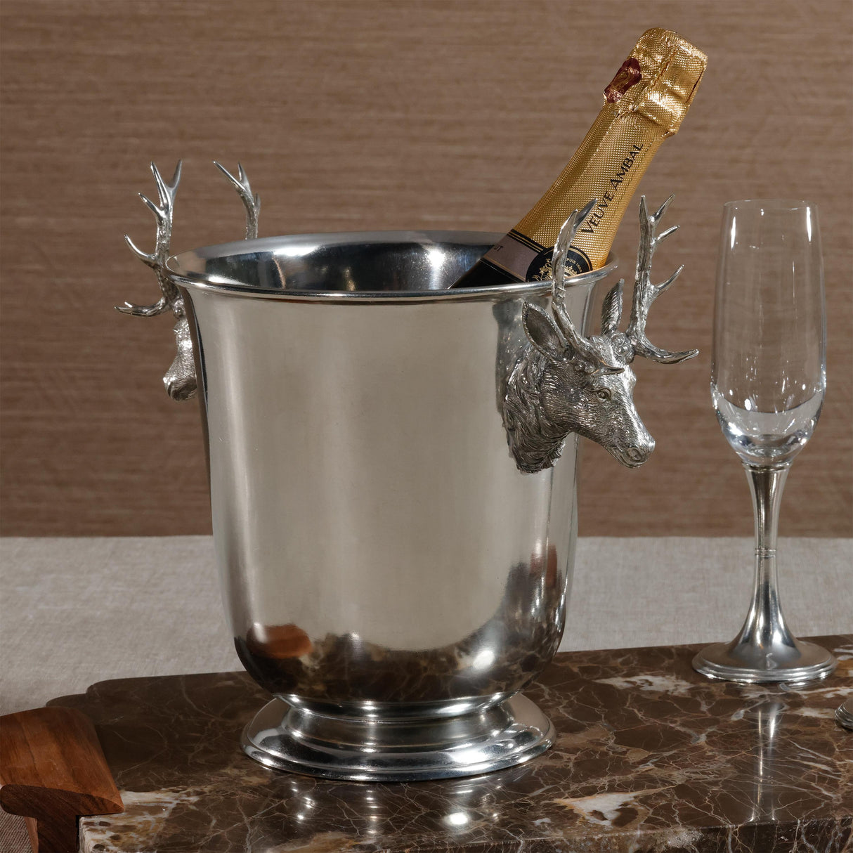 Zodax St. Moritz Pewter Champagne, Wine Cooler / Ice Bucket