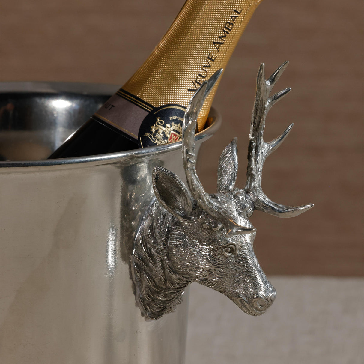 Zodax St. Moritz Pewter Champagne, Wine Cooler / Ice Bucket