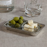 Zodax St. Moritz Pewter & Glass Condiment Set