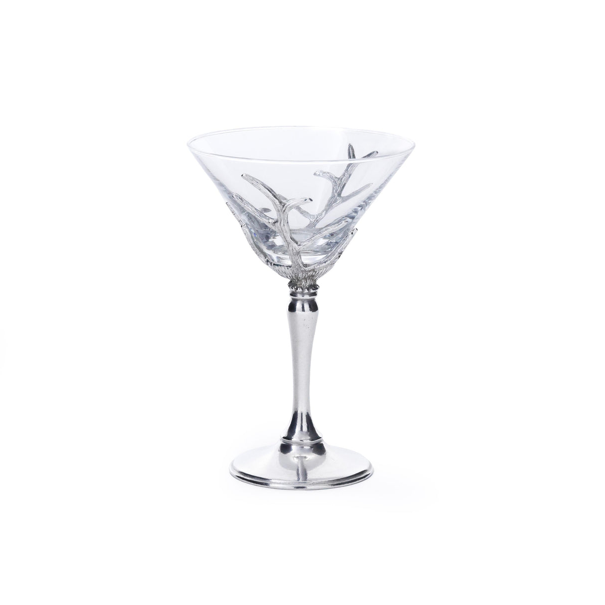 Zodax St. Moritz Pewter & Glass Martini Glass
