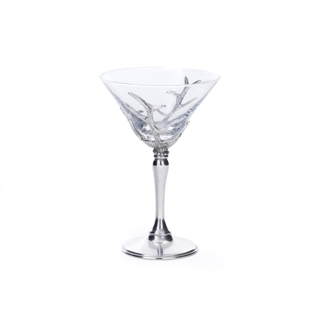 Zodax St. Moritz Pewter & Glass Martini Glass