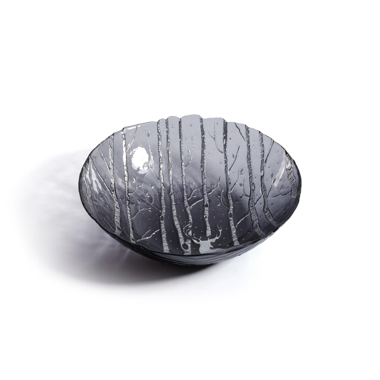 Zodax Smoke Wilderness Glass Serving Bowls, Set of 6 Side Dish & Appetizer Bowls