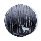 Zodax Smoke Wilderness Large Glass Serving Bowls, Set of 4 Family Style Serving Bowls