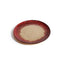 Zodax Gold & Red Celestial Rim Glass Dessert Plates, Set of 6