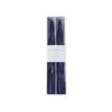 Zodax 10" Twilight Indigo Lumire Twist Formal Taper Candles, Set of 12 Holiday Table Dcor