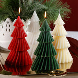 Zodax Ivory Twinkle Tree Decorative Holiday Candles, Set of 6