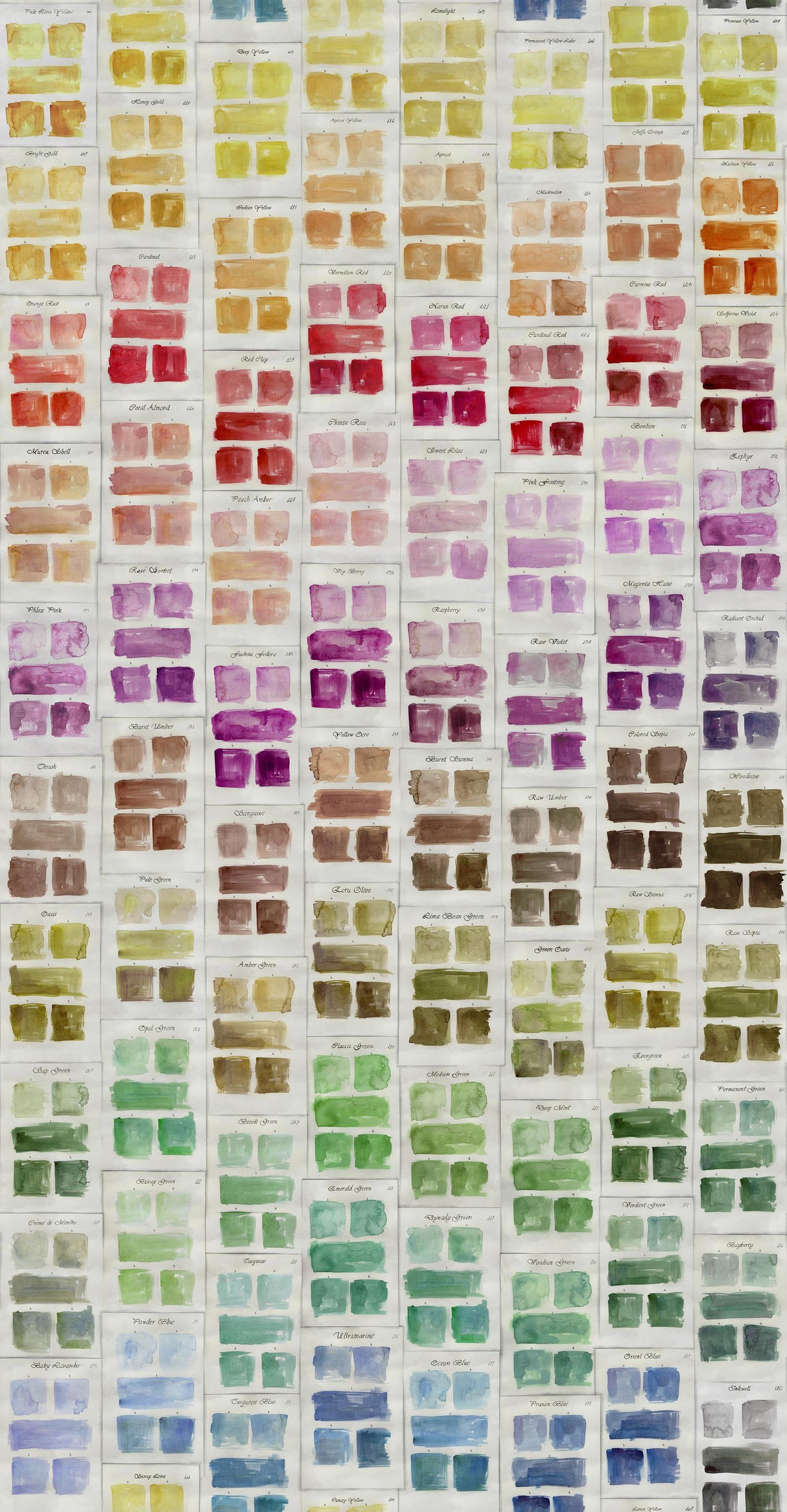 MindTheGap PALETTE YELLOW/ORANGE/RED/ PINK/GREEN/BLUE Wallpaper