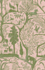MindTheGap THE ENCHANTED WOODLAND Dawn GREEN/PINK Wallpaper