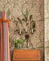 MindTheGap THE ENCHANTED WOODLAND Dawn GREEN/PINK Wallpaper