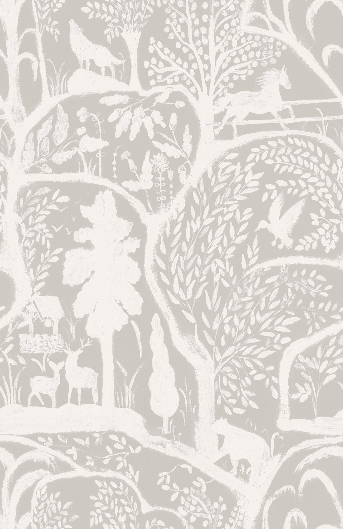 MindTheGap THE ENCHANTED WOODLAND Solstice GRAY/TAUPE Wallpaper