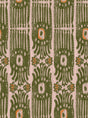 MindTheGap IKAT Notting Hill GREEN/ORANGE/TAUPE Wallpaper
