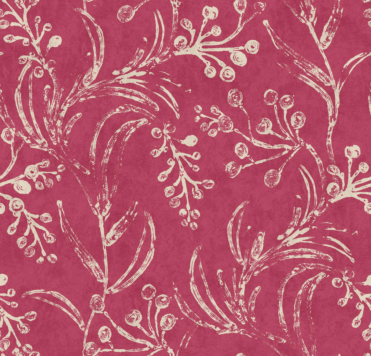 MindTheGap WALLFLOWER Raspberry PINK/TAUPE Wallpaper