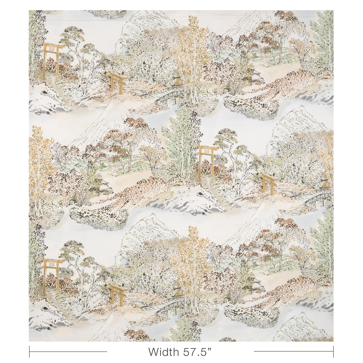 Brunschwig & Fils MEIJI PRINT NATURAL Fabric