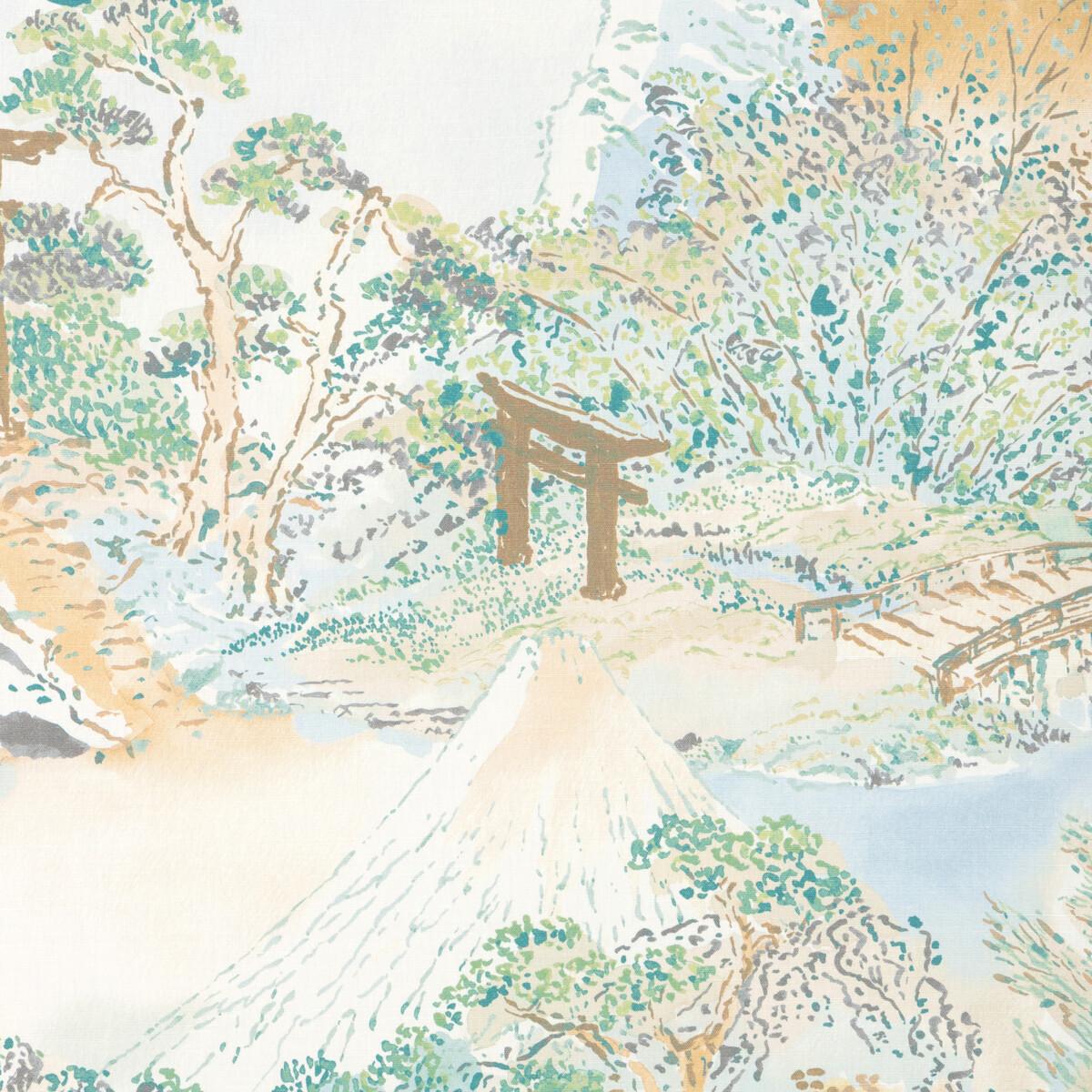 Brunschwig & Fils MEIJI PRINT AQUA Fabric