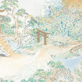 Brunschwig & Fils MEIJI PRINT AQUA Fabric