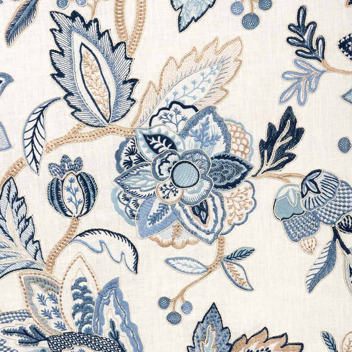 Brunschwig & Fils SIERRE EMB BLUE Fabric