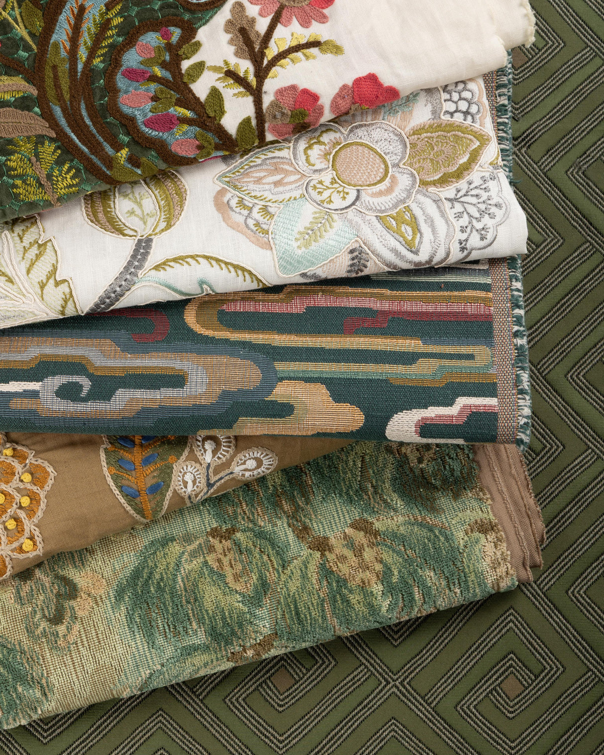 Brunschwig & Fils TROPEZ EMB MULTI Drapery Fabric