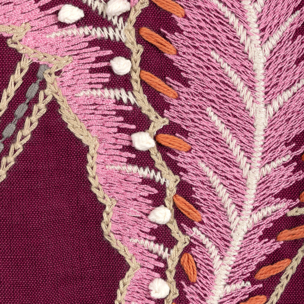 Brunschwig & Fils TROPEZ EMB PLUM Drapery Fabric