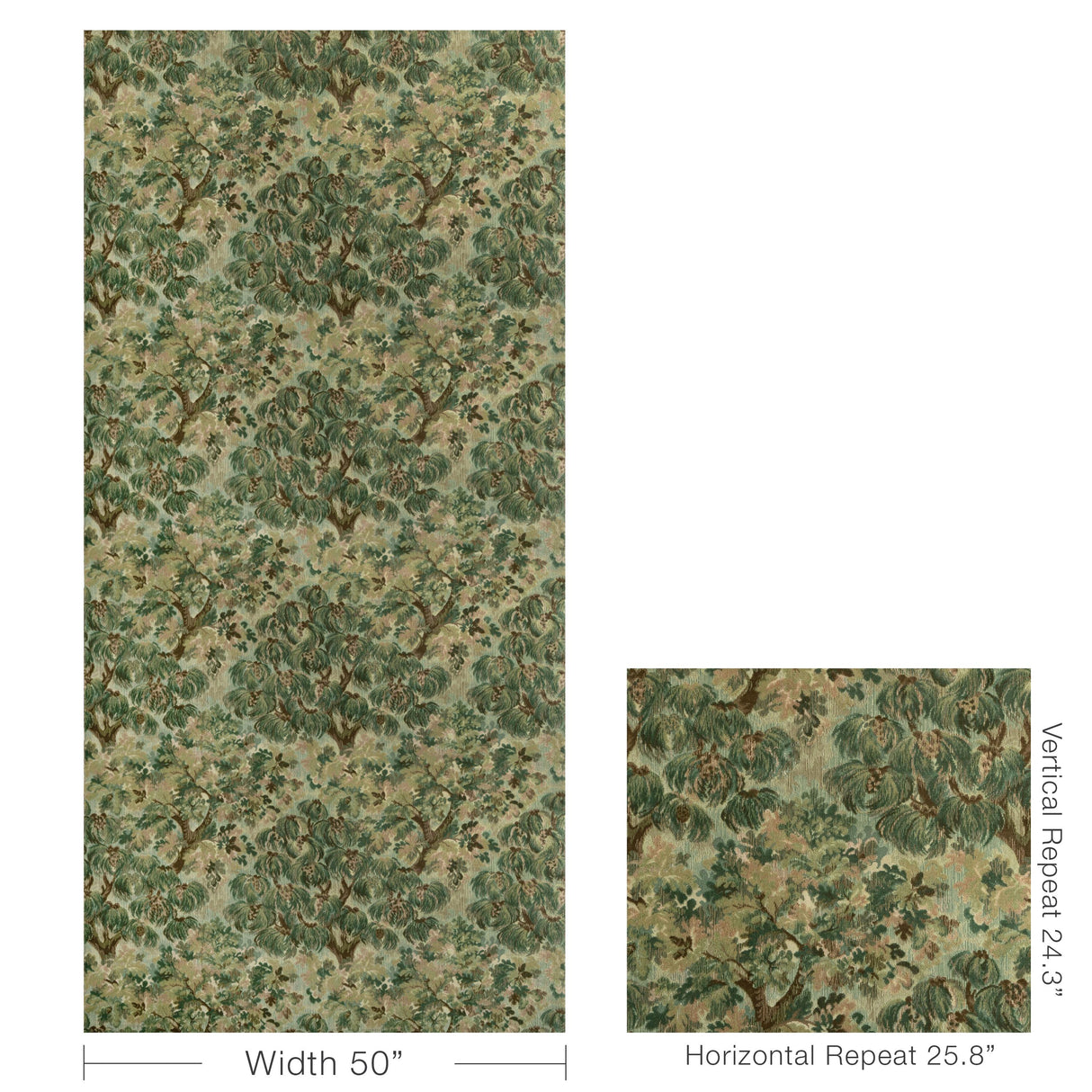 Brunschwig & Fils MING VELVET GREEN Upholstery Fabric
