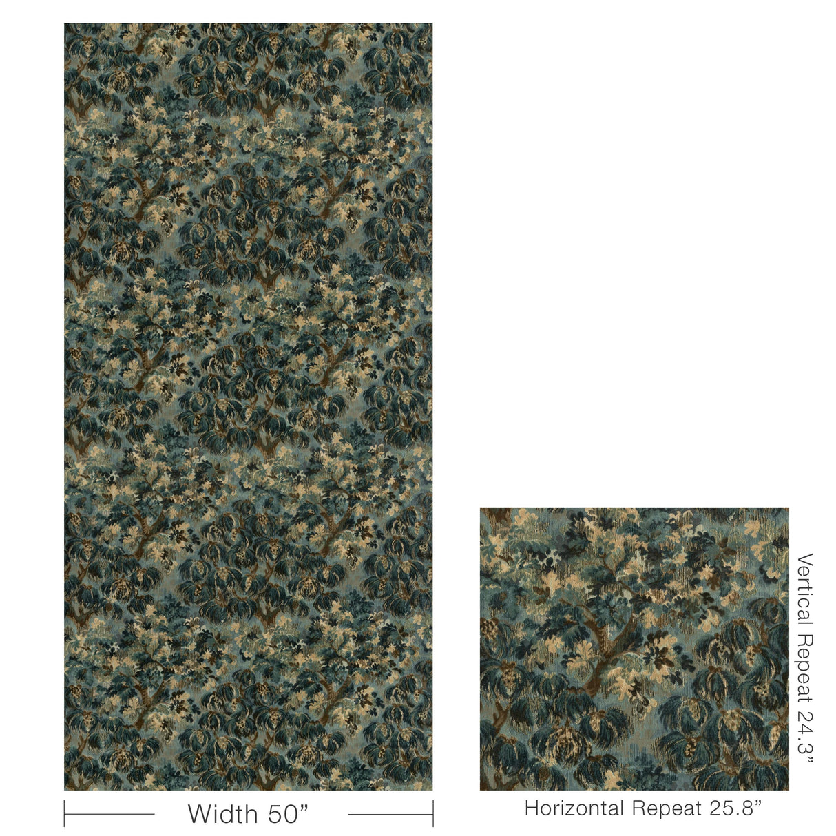 Brunschwig & Fils MING VELVET BLUE Upholstery Fabric