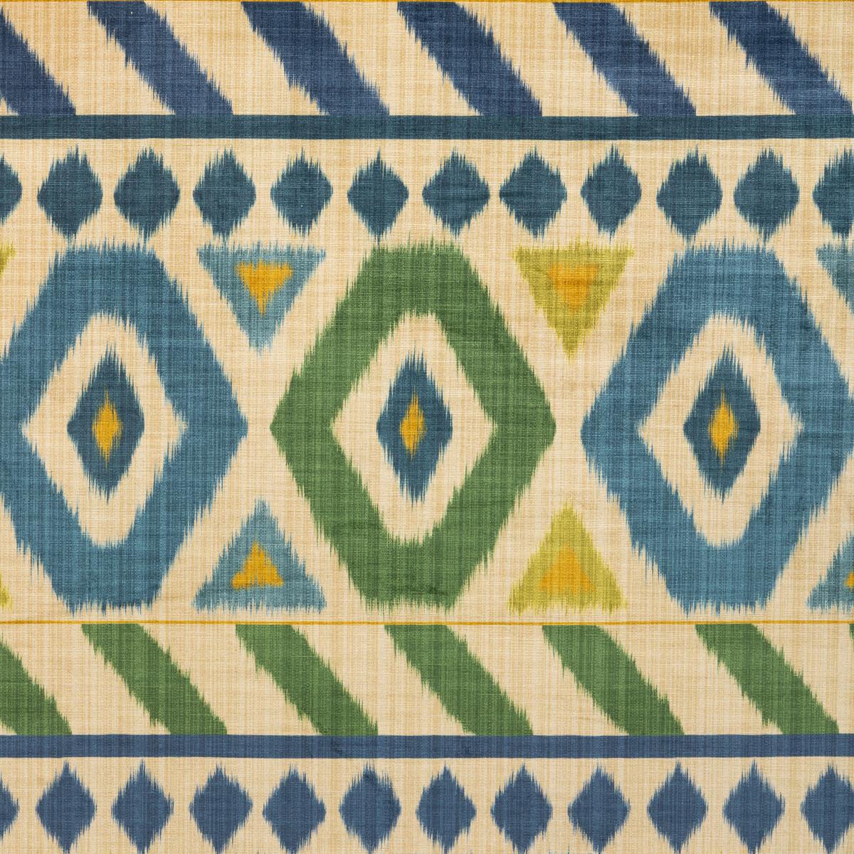 Brunschwig & Fils UZBEK VELVET GREEN/BLUE Fabric