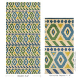 Brunschwig & Fils UZBEK VELVET GREEN/BLUE Fabric
