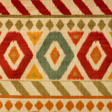 Brunschwig & Fils UZBEK VELVET GREEN/RED Fabric