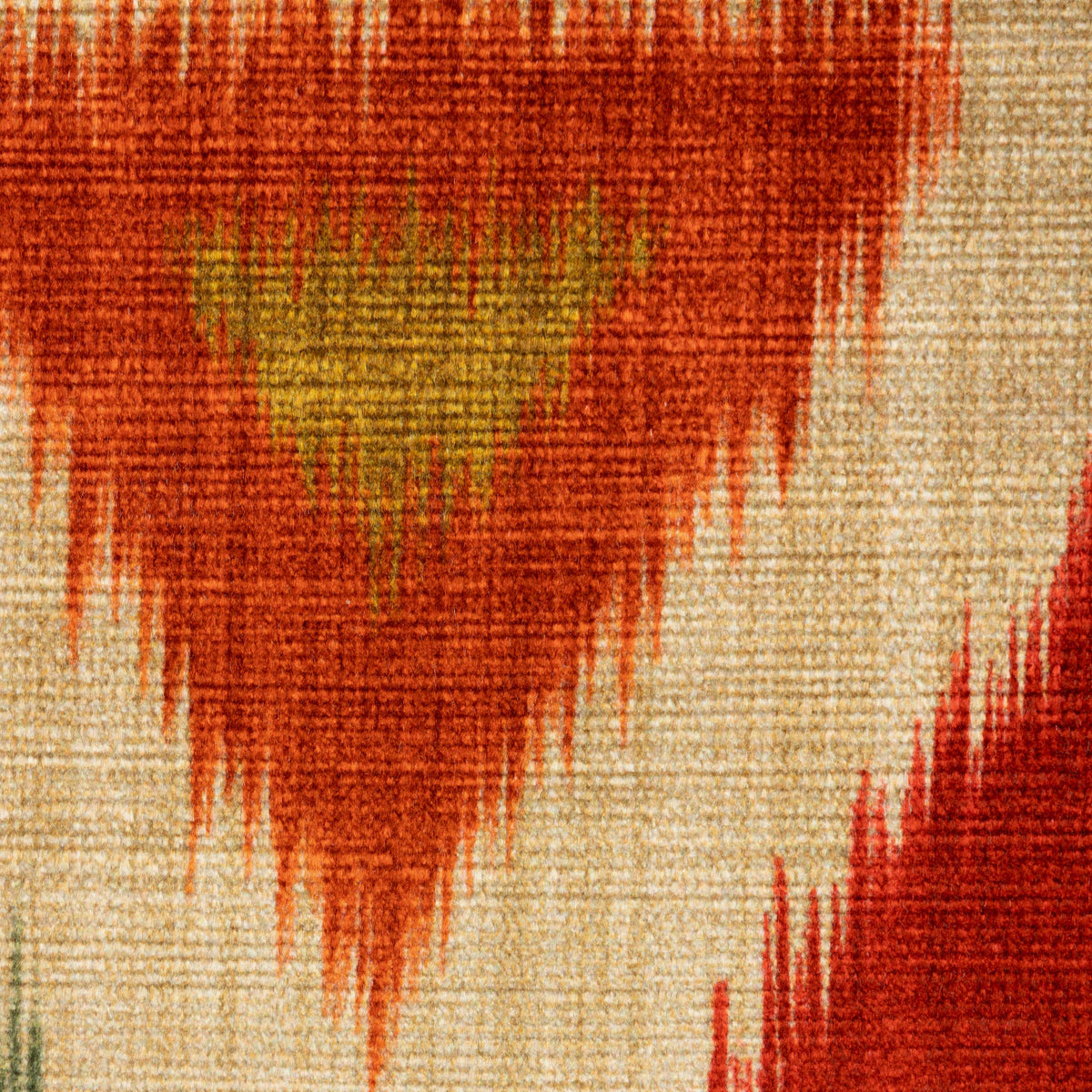 Brunschwig & Fils UZBEK VELVET GREEN/RED Fabric
